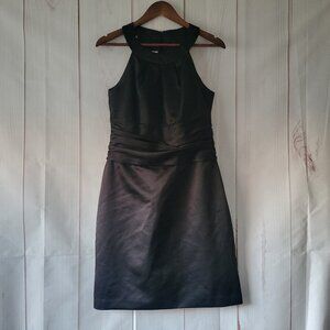 David’s Bridal Black Dress, Sz 10, Midi Length, Formal Wedding Bridesmaid Dress